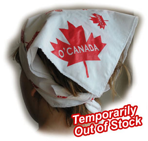 Back view of O'Canada Bandana