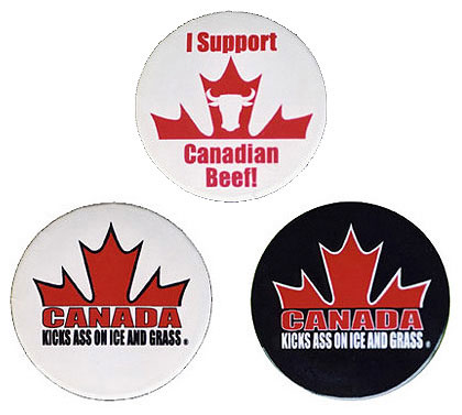 Canada buttonsyour choice of 3 styles!