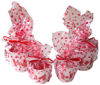 Canada Metal Pail Candle with Giftwrap in your choice of 2 scents