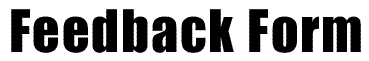 Feedback Form
