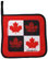 Canada Cloth Pot Holder / Hotpad (black)