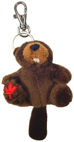 Canada Maple Foot Beaver Keychain